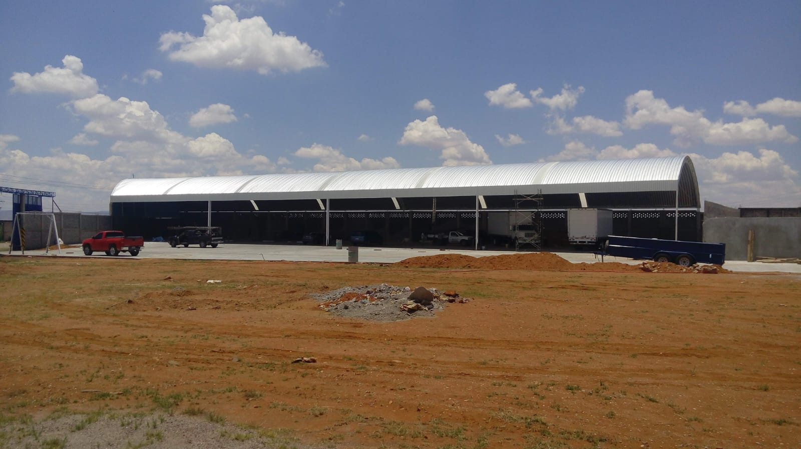 Arcotecho industrial de gran longitud
