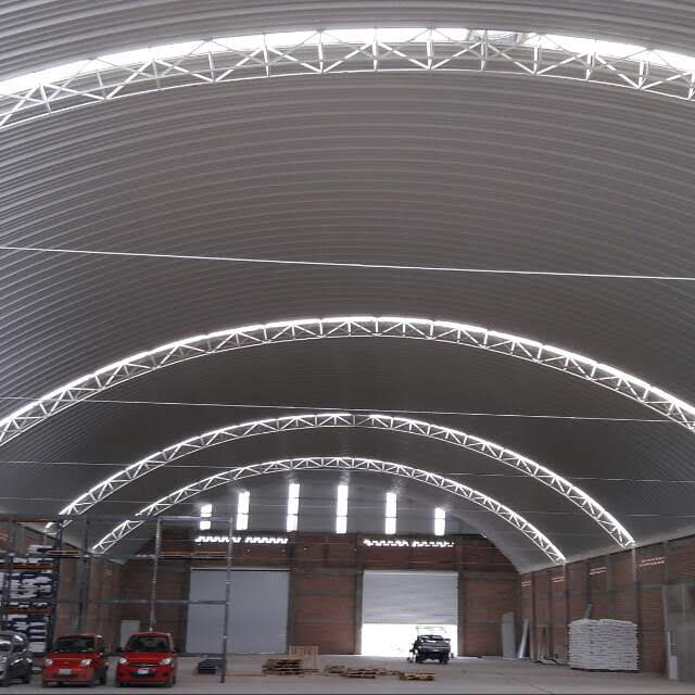Vista interior de arcotecho